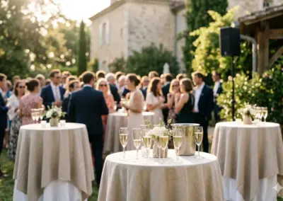 Ambiance musicale d’un vin d’honneur de mariage