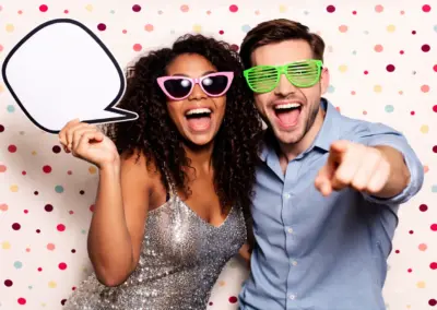 Photobooth de mariage avec tirages photo pour les invités